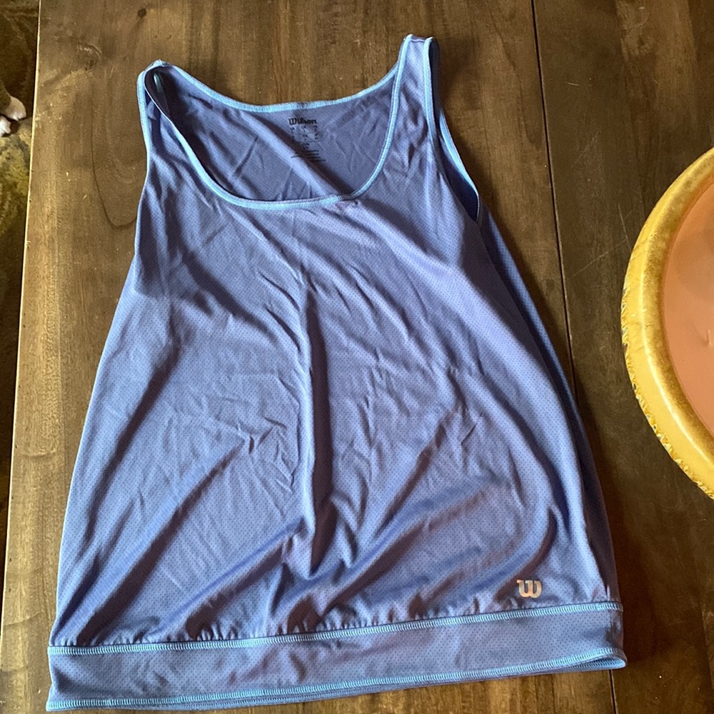 Wilson Athletic Lightweight Tank, Blue, Size Large, NWOT